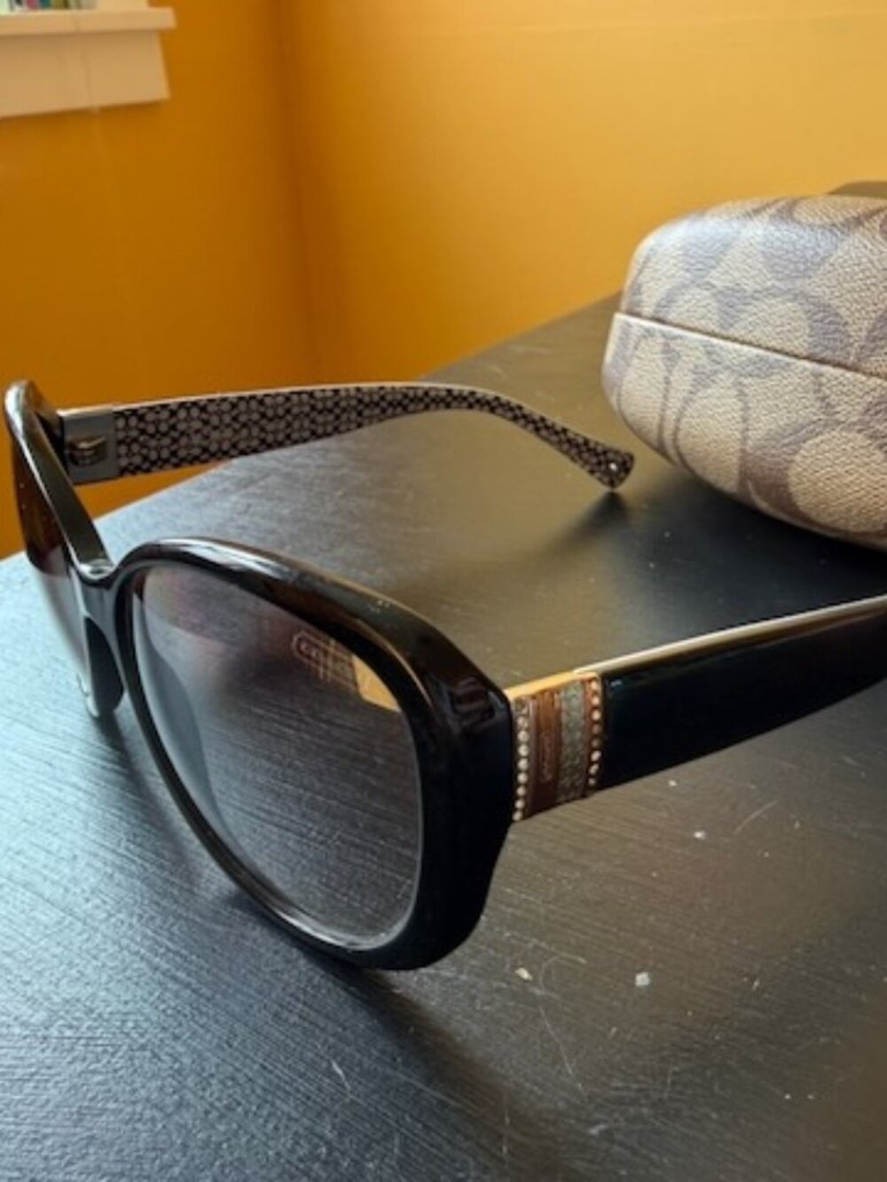 Coach Women's Sunglasses Black Frames + Gray Lenses - Picture 7 of 7